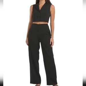 Endless Rose Women's Black Two-Piece  Set In Black NWT